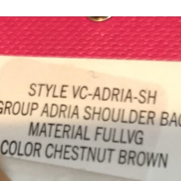 VINCE CAMUTO ADRIA HOBO LEATHER HANDBAG CHESTNUT BROWN NWT - Picture 9 of 9